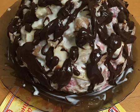 Панчо с клубникой