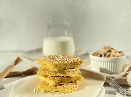 Фото рецепта Кукурузные лепёшки с сыром