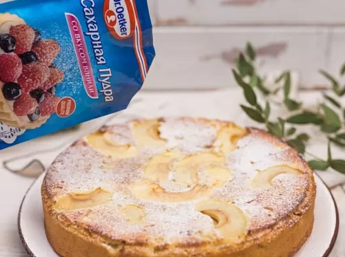 Фото рецепта Шарлотка с яблоками 