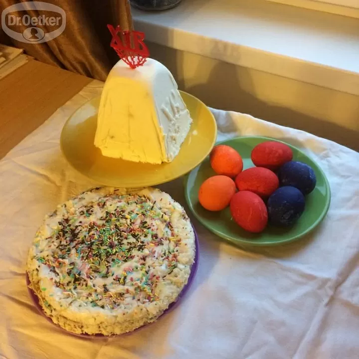 Снежный кулич фото