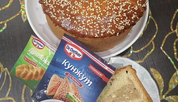 Заливной пирог с курицей и грибами 
