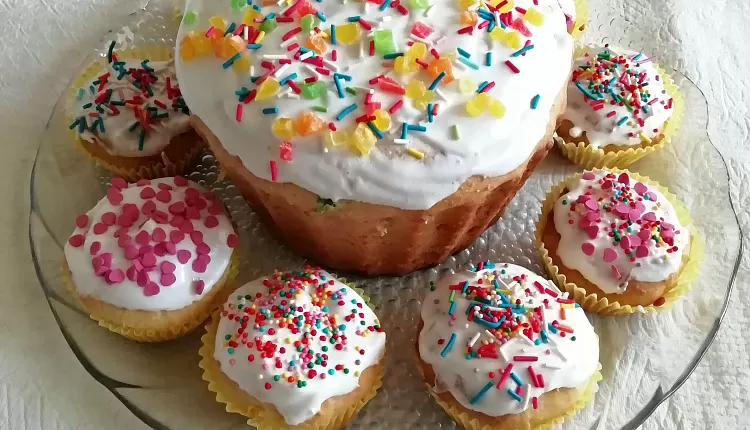 Творожный пасхальный кулич
