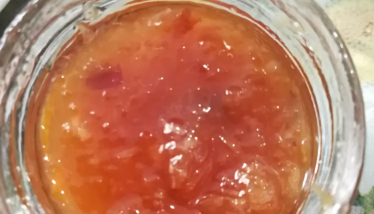 Конфитюр из ананасов и клюквы