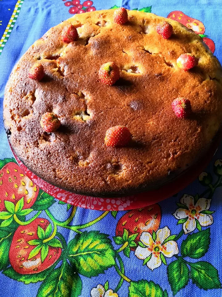 манник с клубникой фото