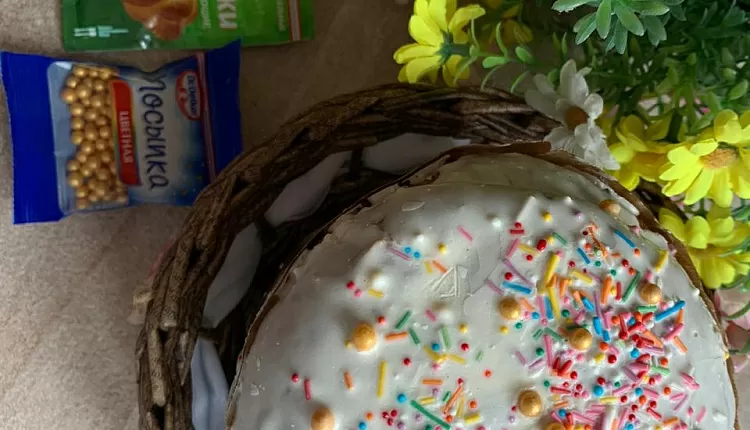 Творожный пасхальный кулич