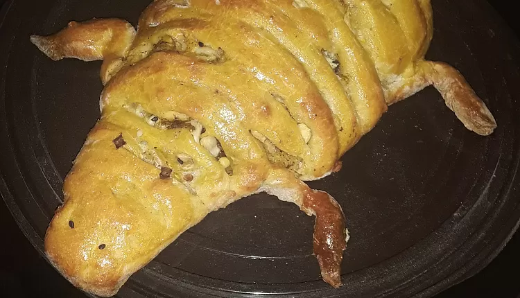 Мясной пирог "Крокодил"