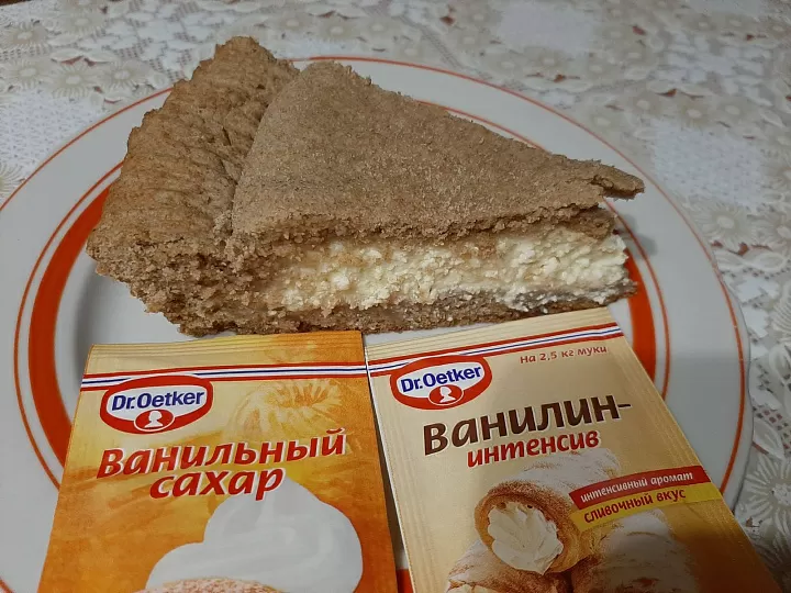 Пирог с творогом на цельнозерновой муке фото