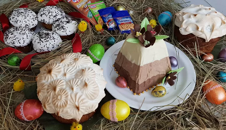 Творожный пасхальный кулич