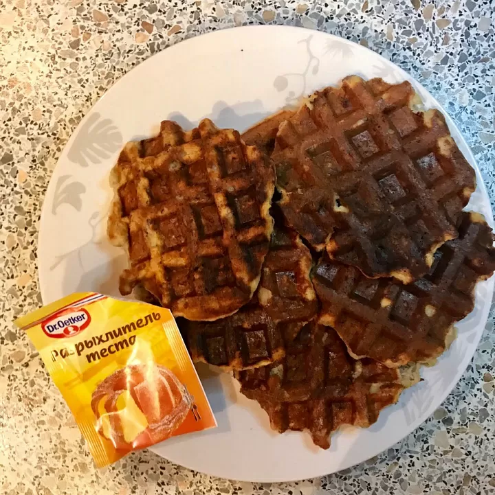 Фруктовые вафли без сахара фото