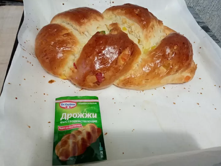 Плетенка с цукатами фото