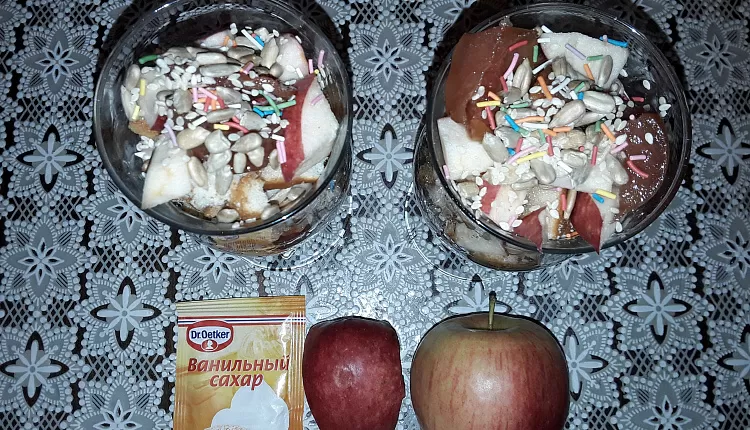 Яблочный трайфл