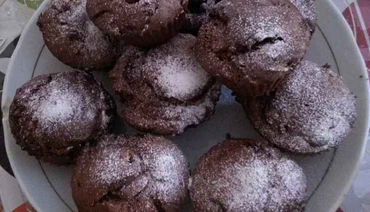 Быстрые шоколадные кексики 