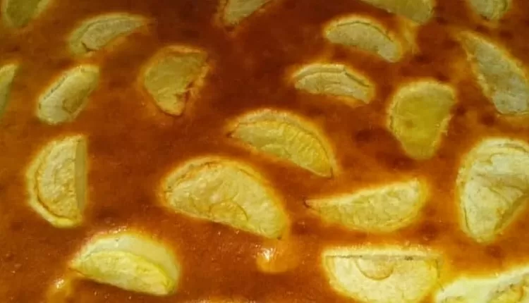 Насыпной яблочный пирог