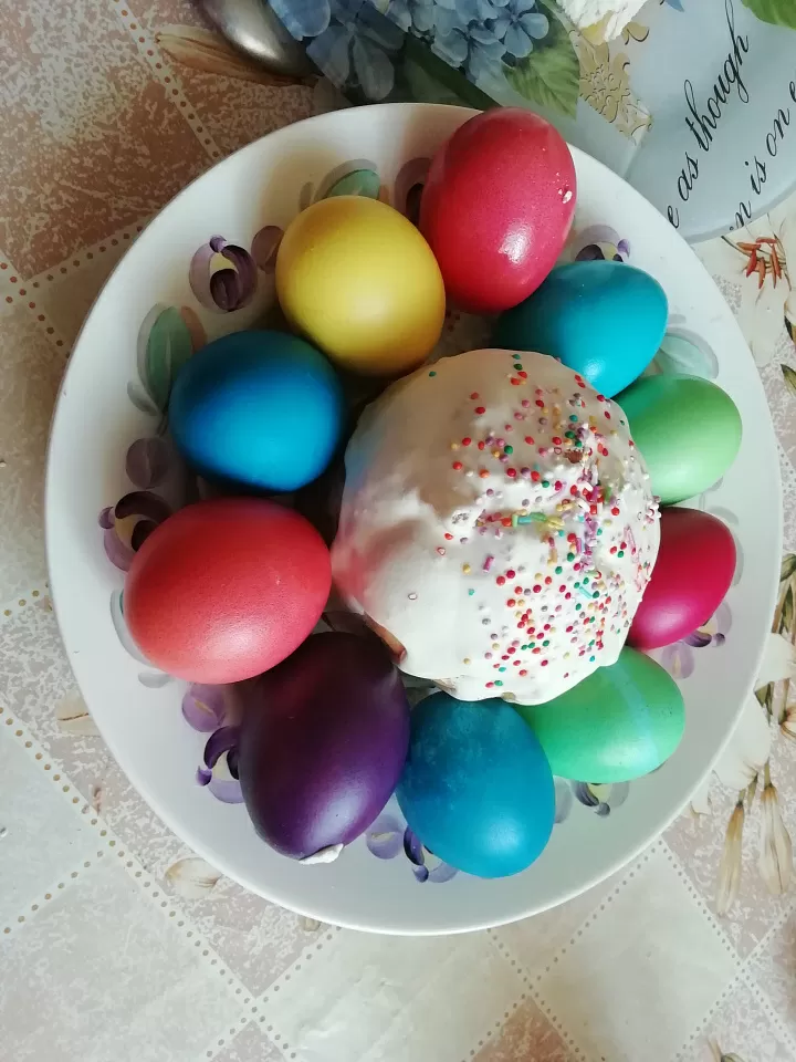 Кулич пасхальный из александрийского теста  фото