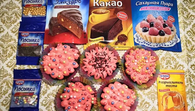 Шоколадные капкейки