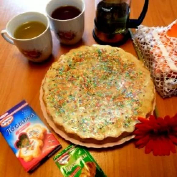Шарлотка с яблоками и маком фото рецепта