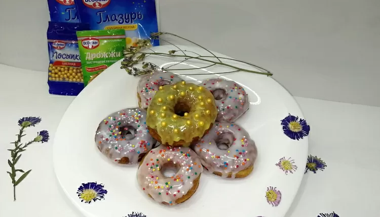 Пончики с глазурью
