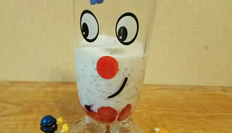 Каша с желе (ленивая овсянка)