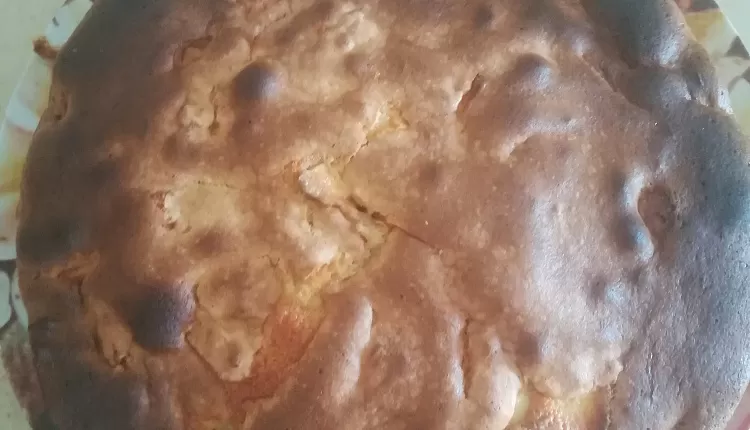 Шарлотка с нектаринами