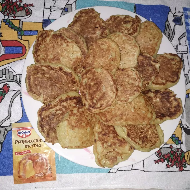 Овощные оладьи без яиц фото рецепта