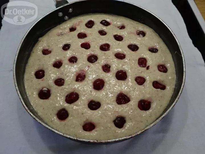 Миндальный пирог с ананасами фото