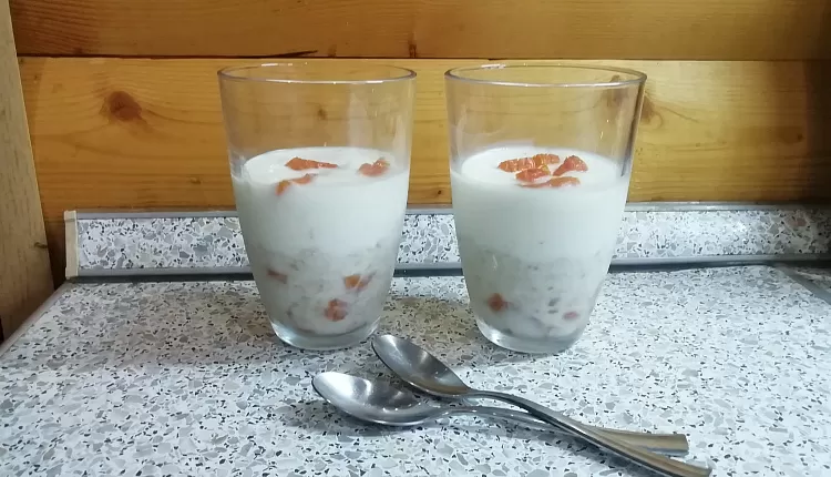 Каша с желе (ленивая овсянка)