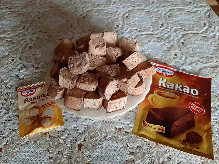 Зефир шоколадный фото