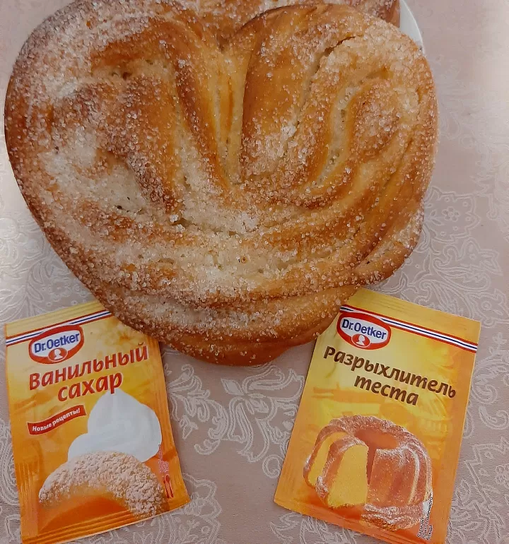 Плюшки  с сахаром фото рецепта