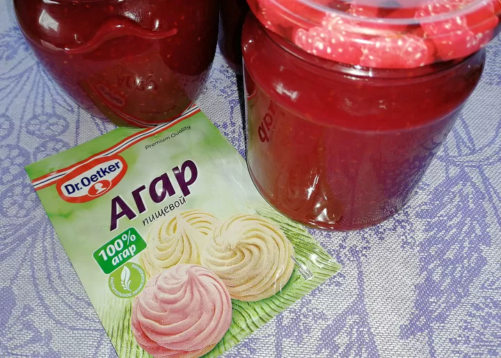 Малиновое варенье с агаром фото