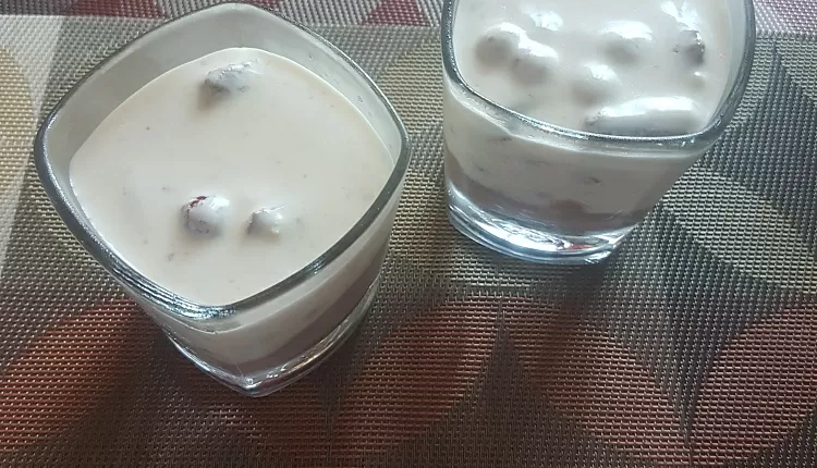 Десерт в стакане