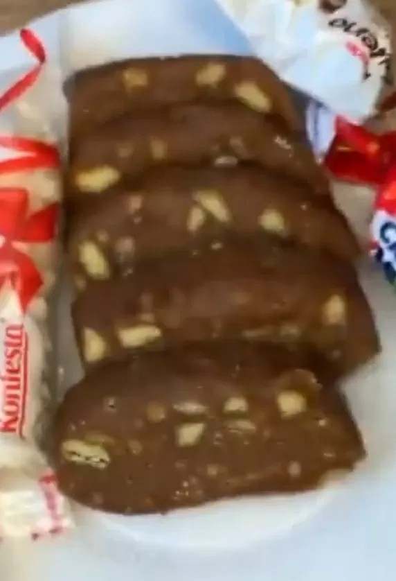 шоколадная колбаса фото