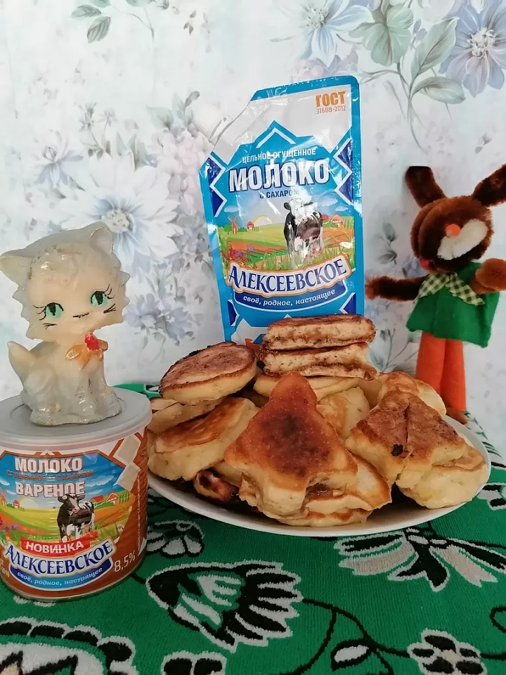 Оладьи с начинкой фото