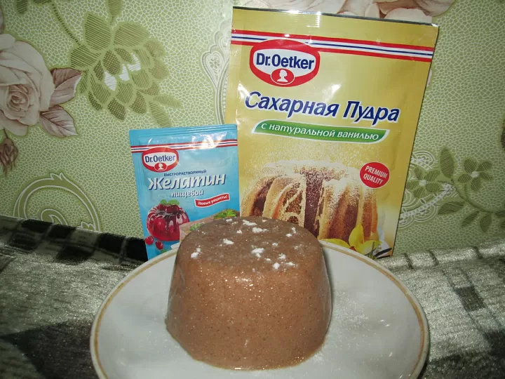 Шоколадное желе фото