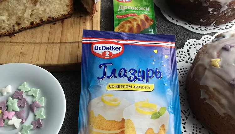 Творожный пасхальный кулич