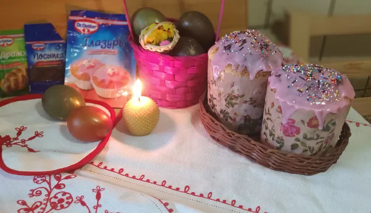 Творожный пасхальный кулич