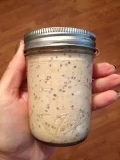Каша с желе (ленивая овсянка)