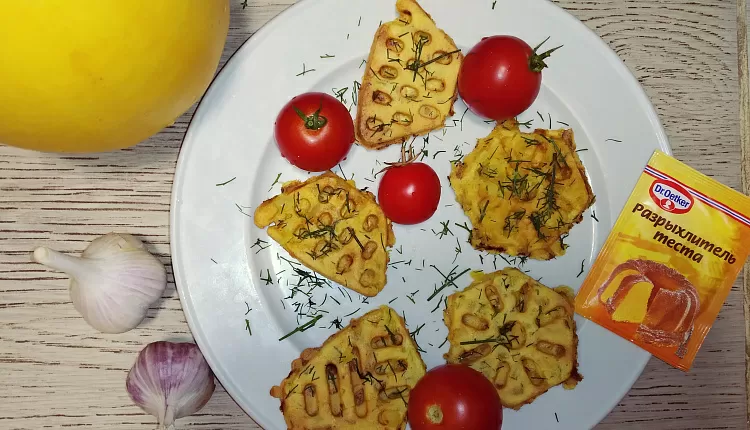 Овощные вафли