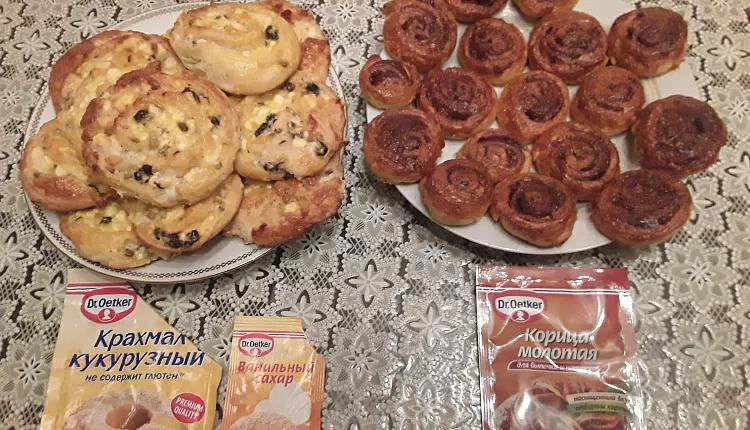 Булочки Розочки с творогом 