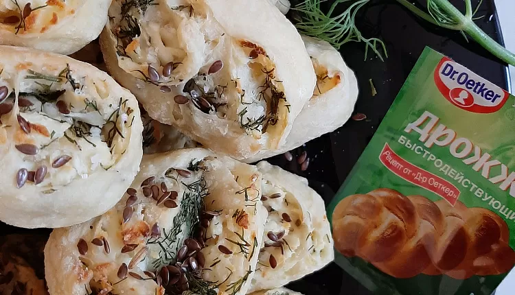 Рулетики с сыром и зеленью