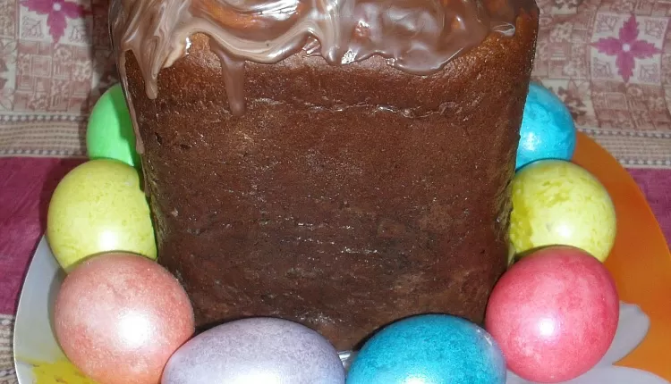Шоколадный кулич 