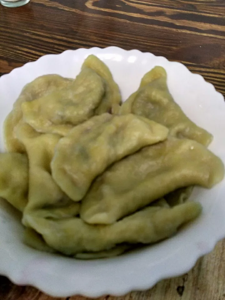 Вареники с черникой фото