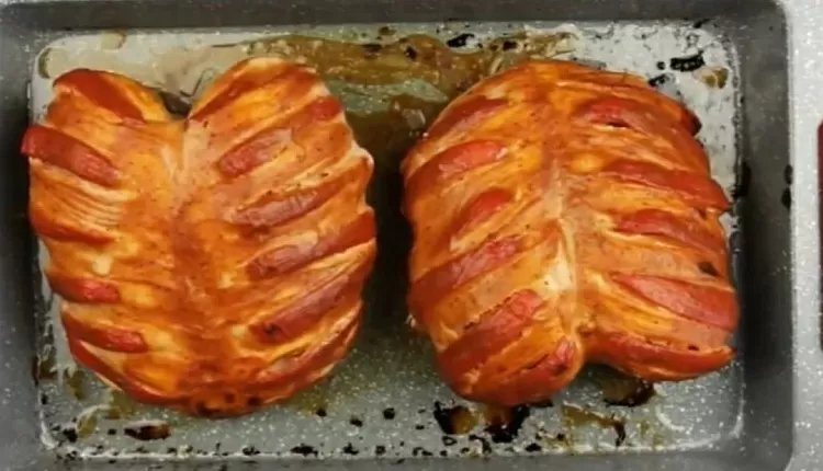 Курица гармошка 