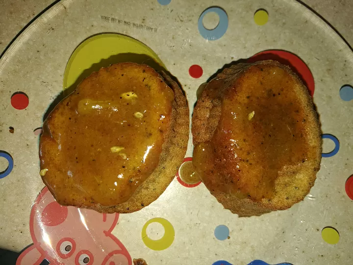 Маково тыквенные кексы с апельсиновой помадкой  фото