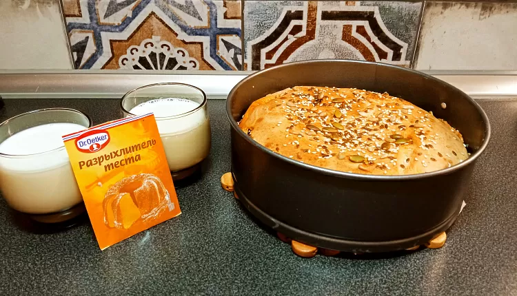 Заливной пирог с курицей и грибами 