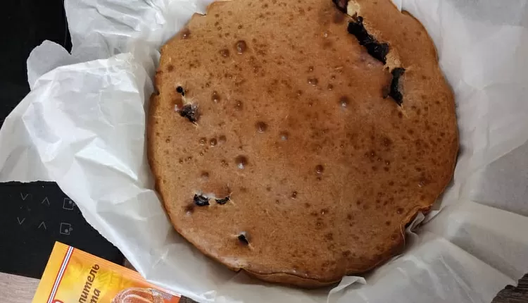 Заливной пирог с курицей и грибами 