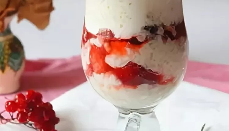 Каша с желе (ленивая овсянка)