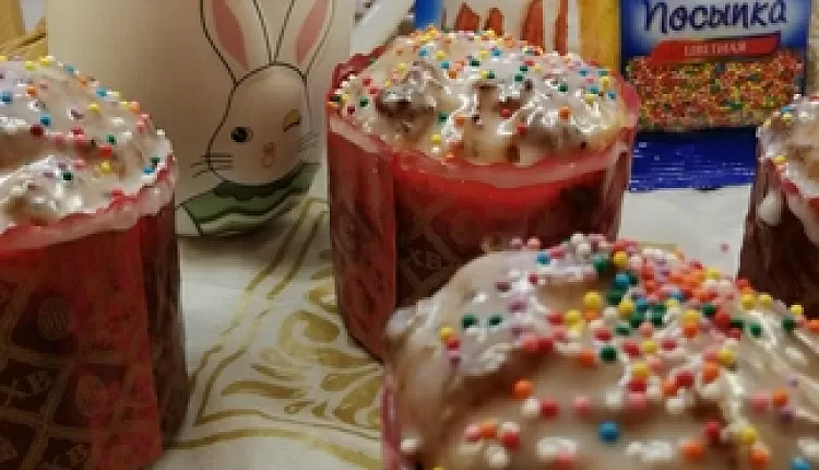 Творожный пасхальный кулич
