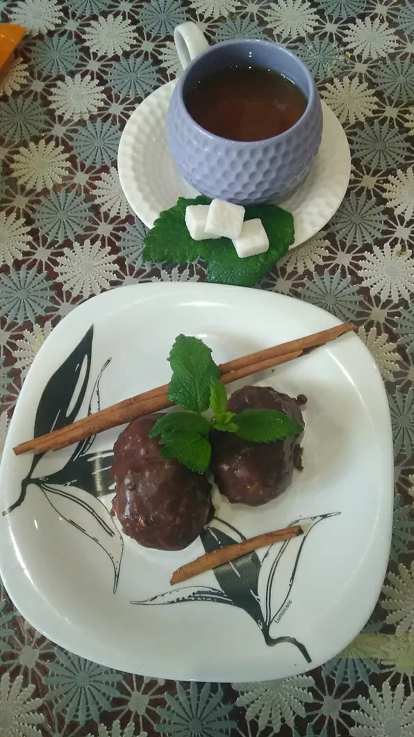 Шоколадные пироженки без выпечки фото
