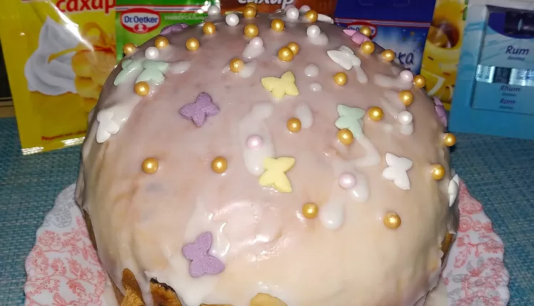 Творожный пасхальный кулич
