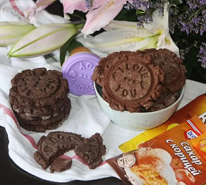 фото рецепта Шоколадное печенье Шоколадное печенье фото